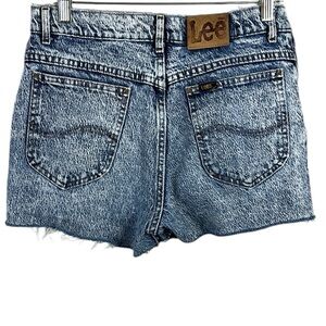 Lee Vintage Acid Wash Distressed Cut Off Jean Shorts Size 6